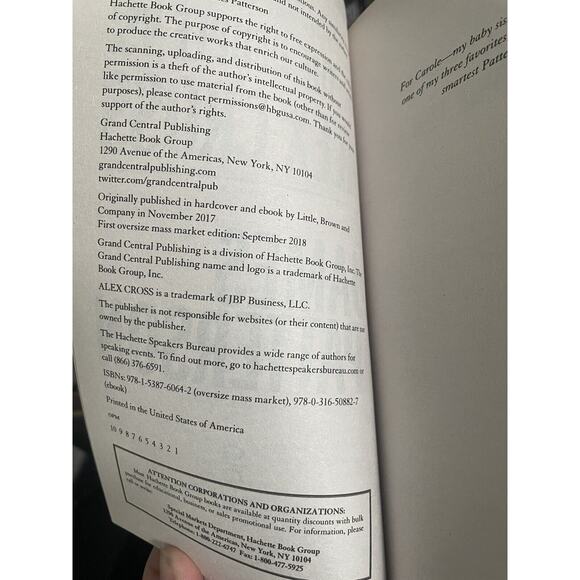 Alex Cross Ser.: The People vs. Alex Cross by James Patterson (2018, Mass... - Picture 8 of 8